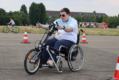 Handbikefahrer