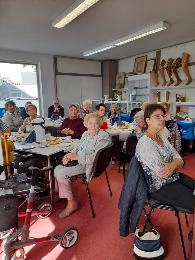 Gäste des Kreisverbandes Wernigerode lauschen einem Vortrag